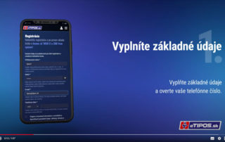 video tutorial for mobile registration on etipos.sk